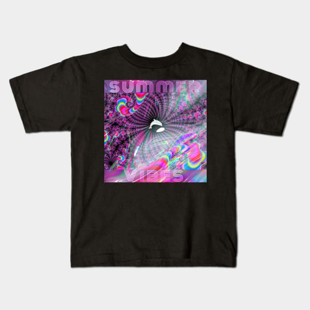 Trippy Dolphin Kids T-Shirt by Share_1